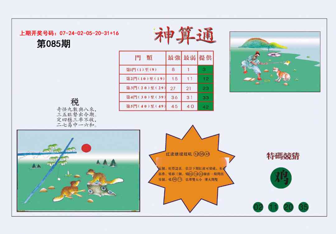 085期4-台湾神算[图]