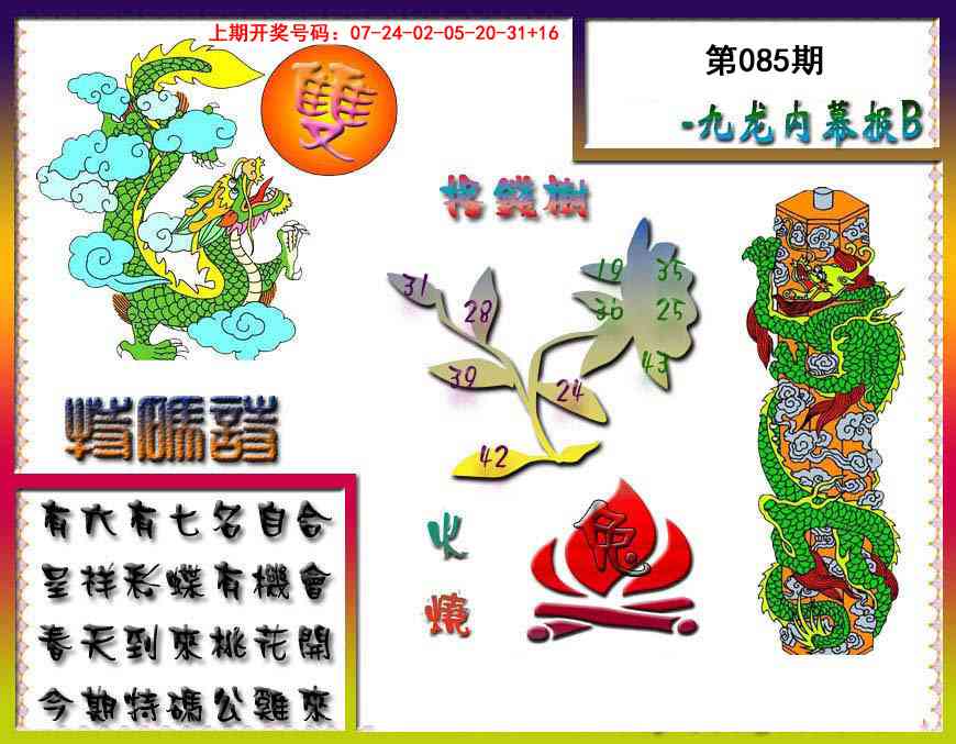 085期九龙内幕特肖图a[图]